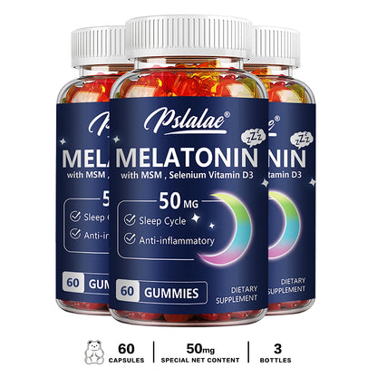 Melatonin Gummies 50Mg - Sleep Aid, Improve Sleep Quality and Support Deep Sleep