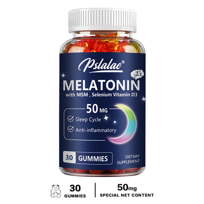 Melatonin Gummies 50Mg - Sleep Aid, Improve Sleep Quality and Support Deep Sleep