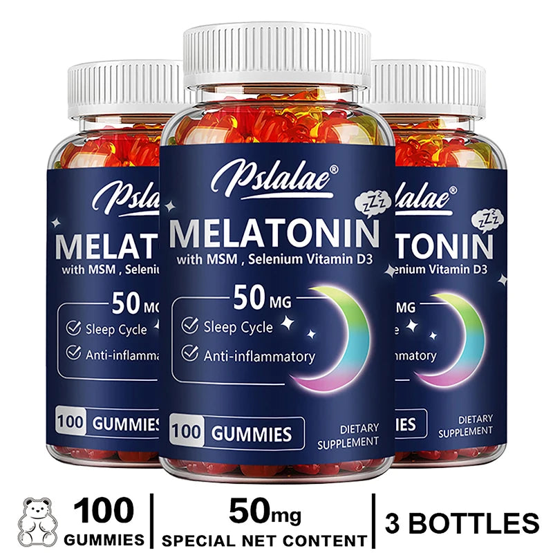 Melatonin Gummies 50Mg - Sleep Aid, Improve Sleep Quality and Support Deep Sleep