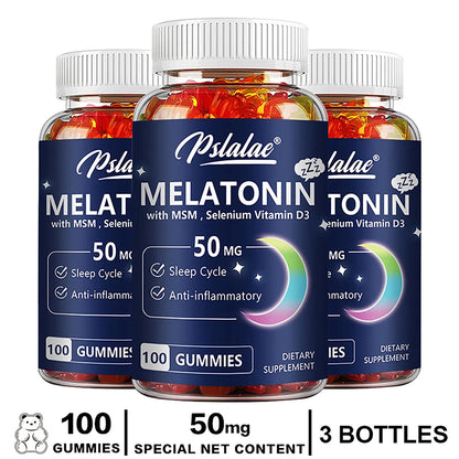 Melatonin Gummies 50Mg - Sleep Aid, Improve Sleep Quality and Support Deep Sleep